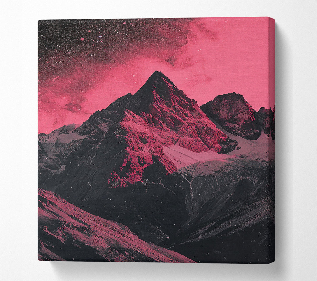  A Canvas Print of Crimson Mountain Sky Canvas Print
