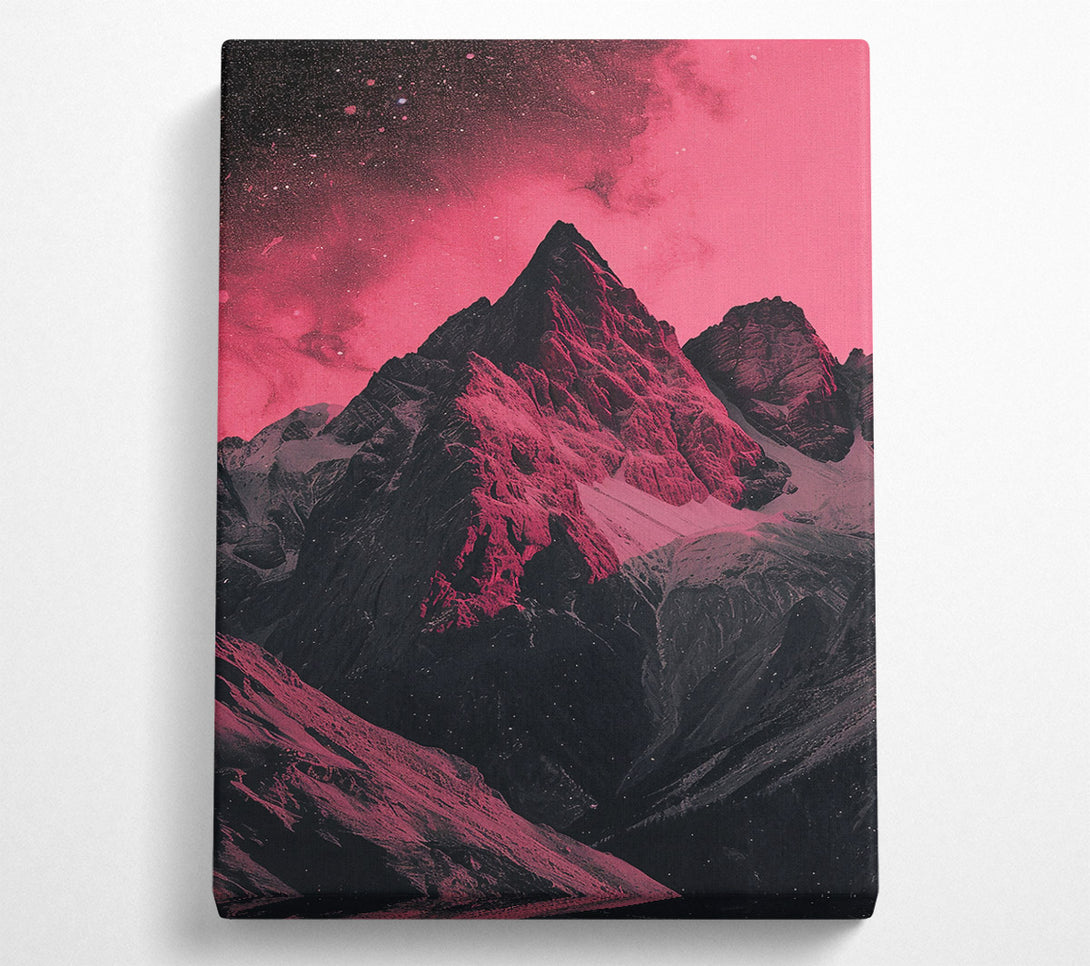  A Canvas Print of Crimson Mountain Sky Canvas Print