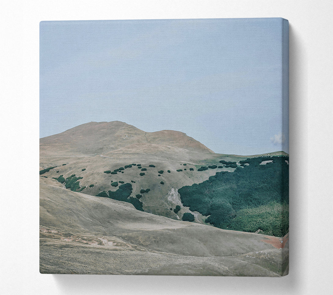  A Canvas Print of Gray Mountain Serenity Canvas Print