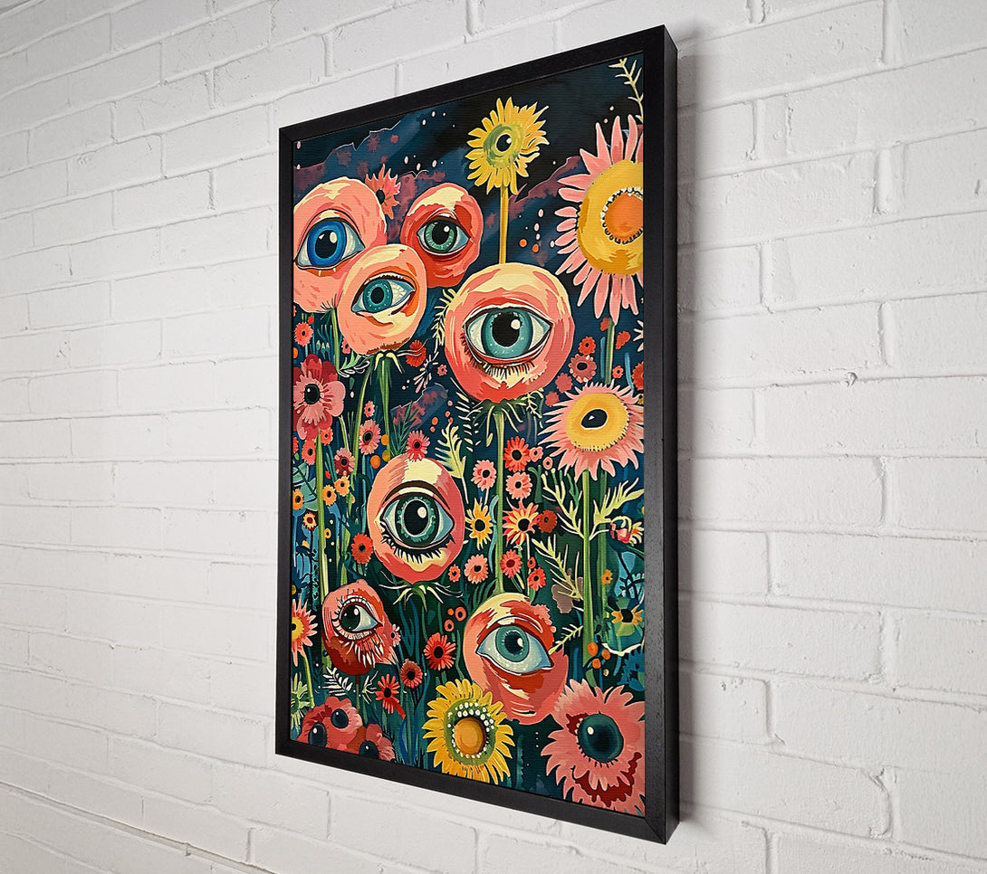  A Canvas Print of Pink Eye Field Canvas Print