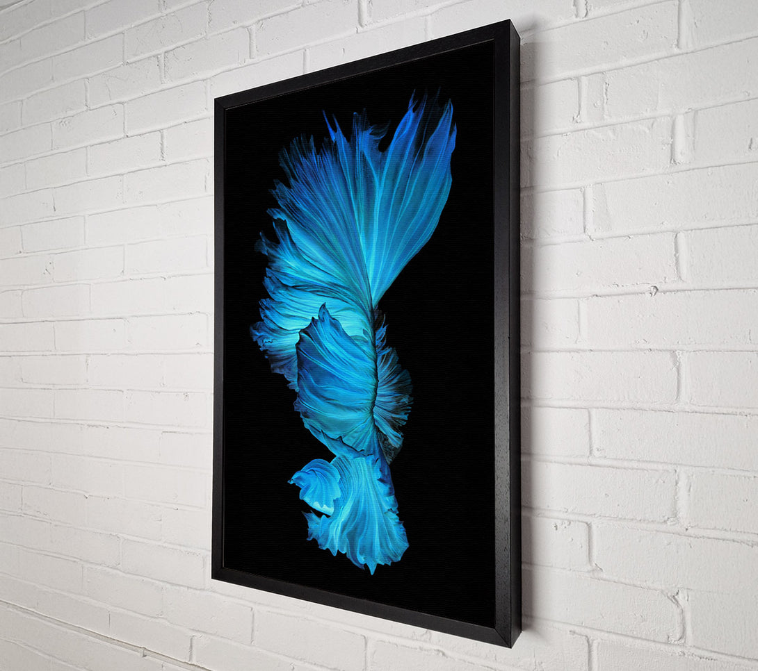  A Canvas Print of Blue Ribbon Flow Canvas Wall Art