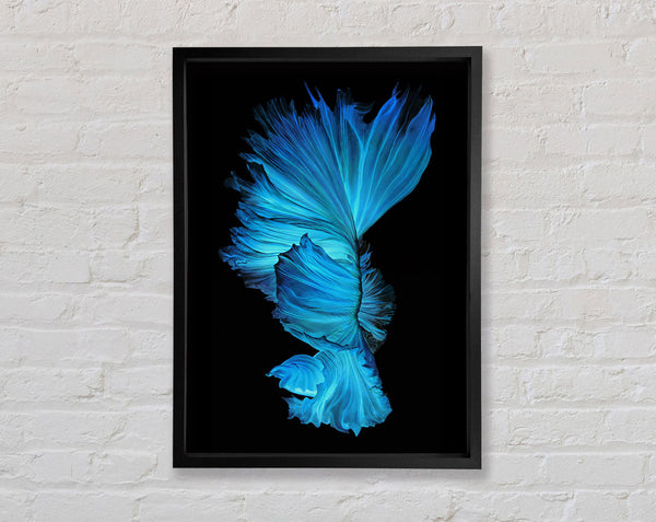Blue Ribbon Flow Framed Print