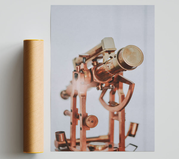 Copper Telescope Study Giclee Print