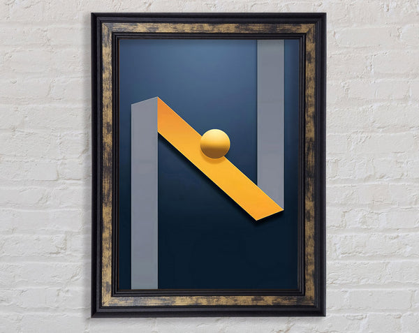 Blue Ribbon Framed Print