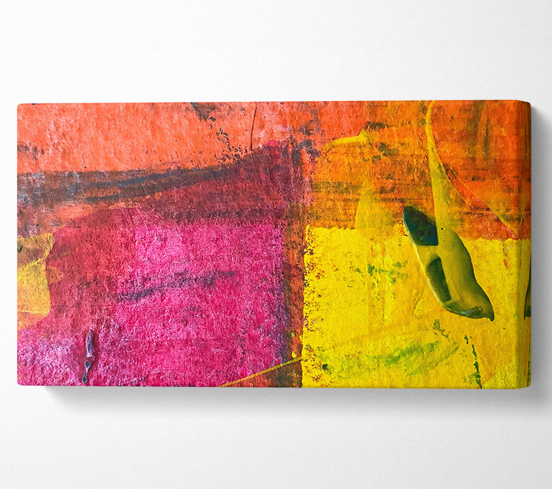  A Canvas Print of Yellow Swirls Of Joy Canvas Art