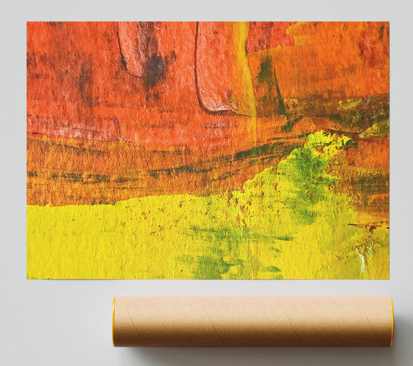 Yellow Sunset Landscape Giclee Print
