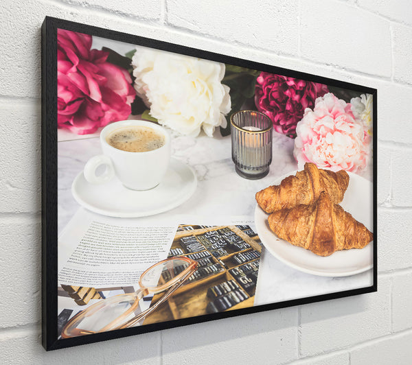 Pink Coffee Croissants