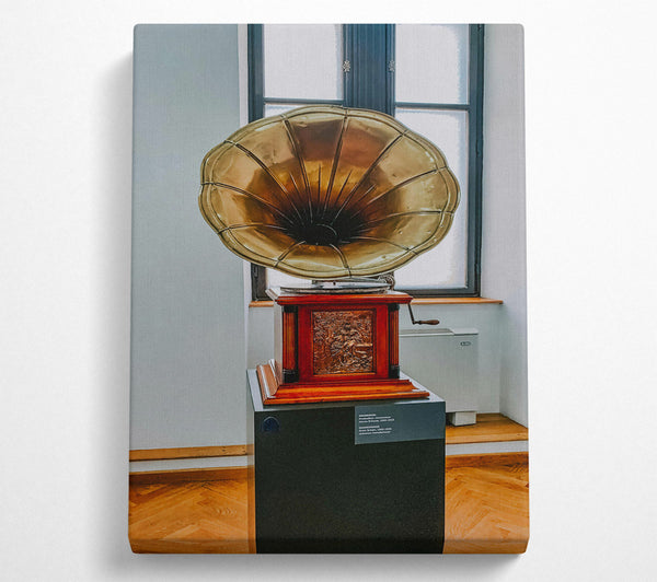  A Canvas Print of Brass Horn'S Melody Canvas Print
