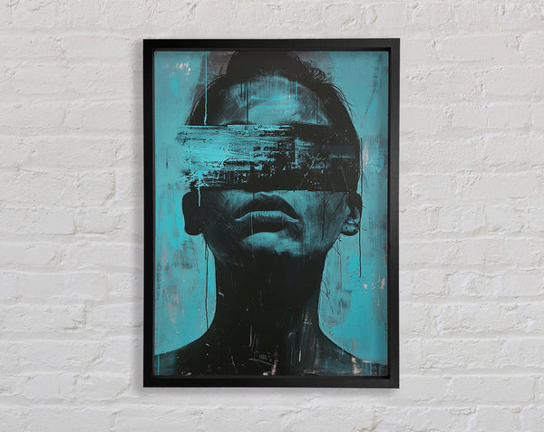 Blue Sightless Framed Print
