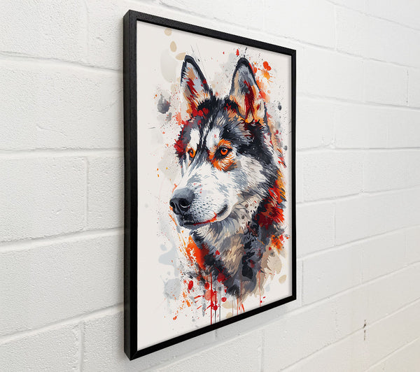 Crimson Wolf Gaze