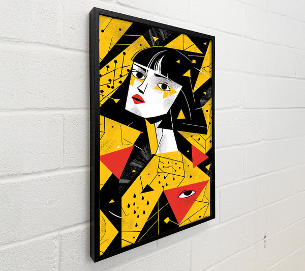 Yellow Geometric Portrait