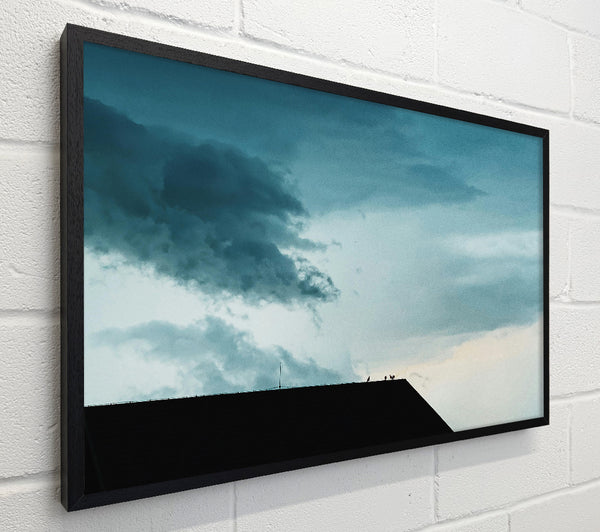 Teal Sky Silhouette