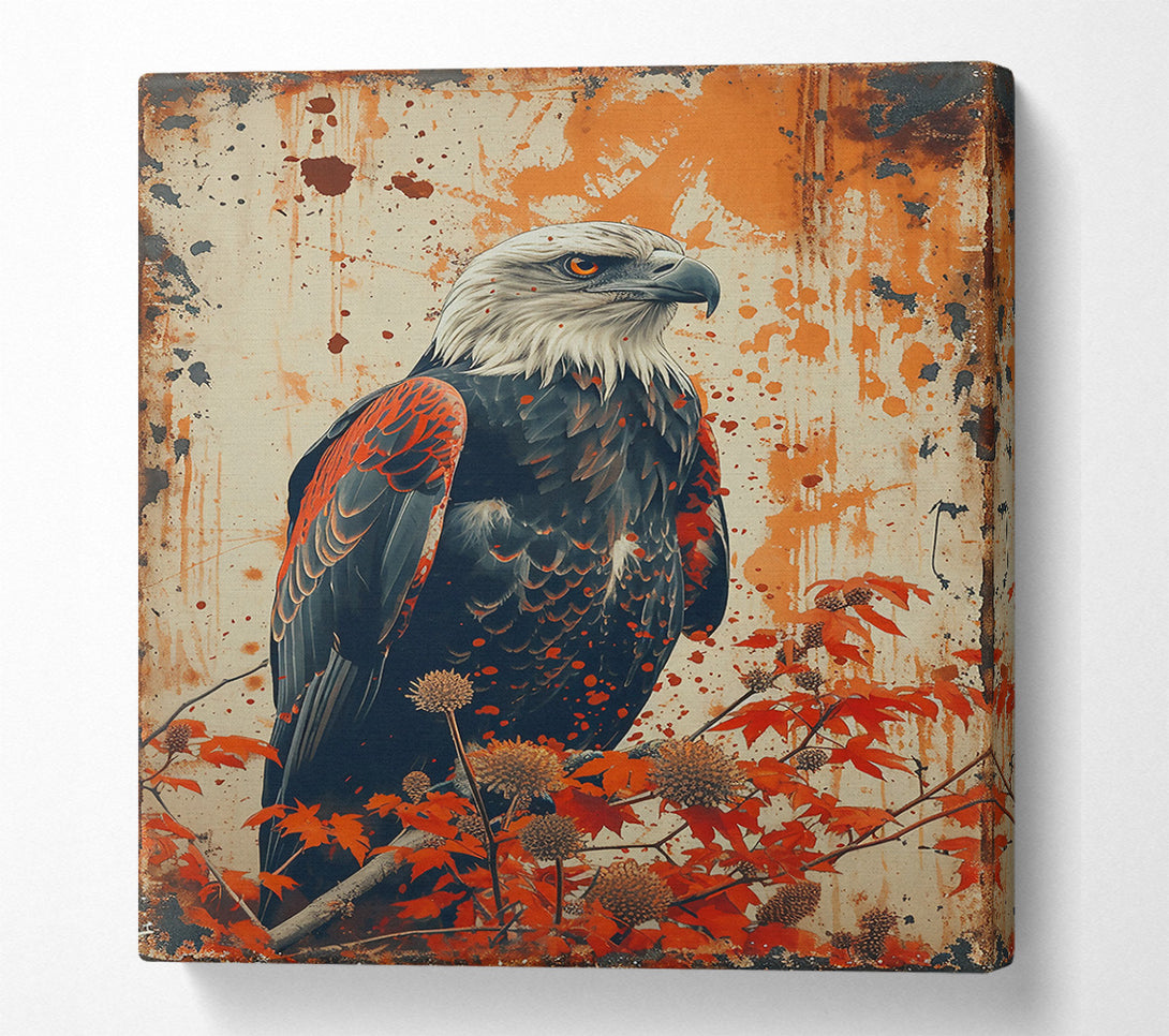  A Canvas Print of Crimson Eagle'S Perch Canvas Art