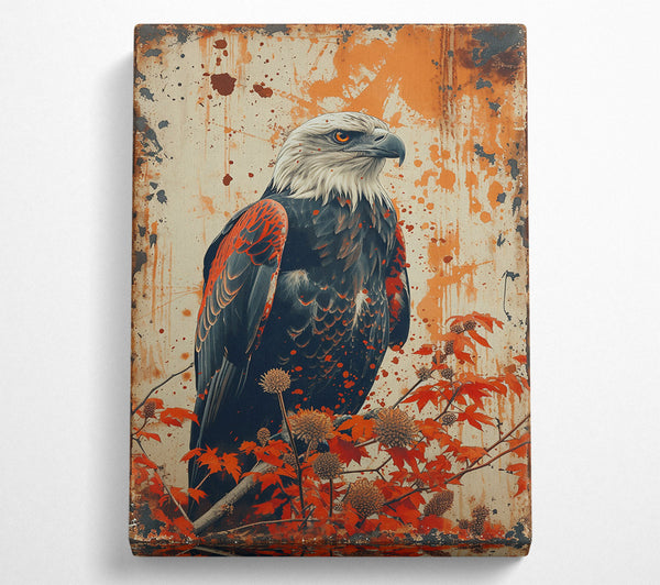  A Canvas Print of Crimson Eagle'S Perch Canvas Art