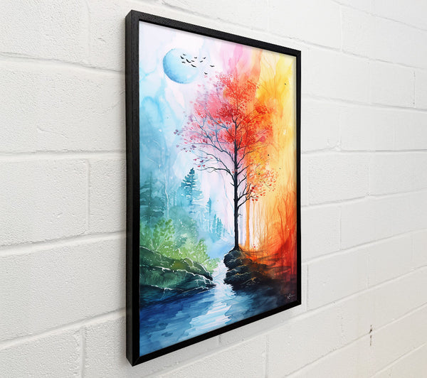 Blue And Orange Stream