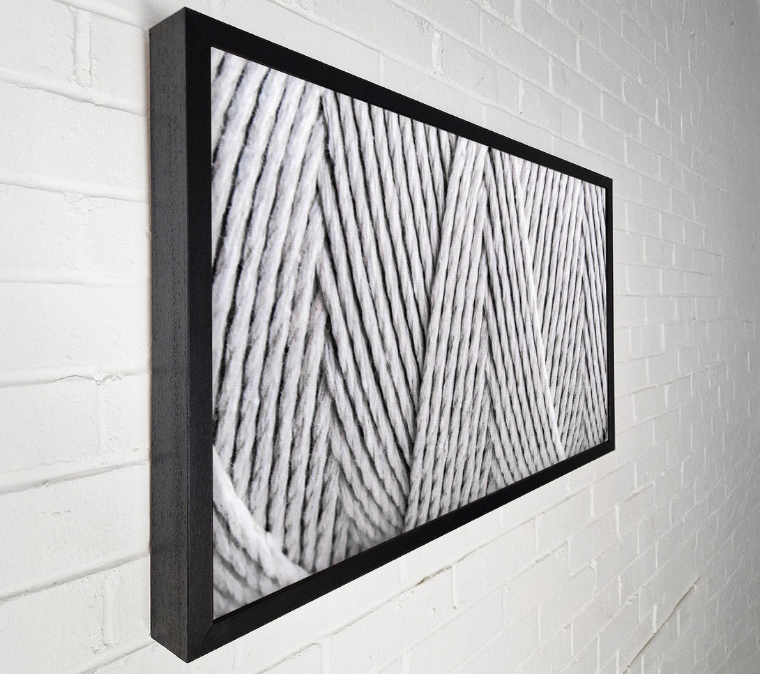  A Canvas Print of Silver Twisted Threads Canvas Print