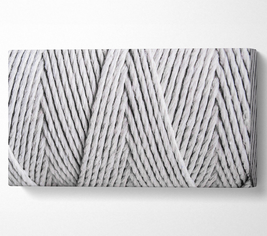  A Canvas Print of Silver Twisted Threads Canvas Print