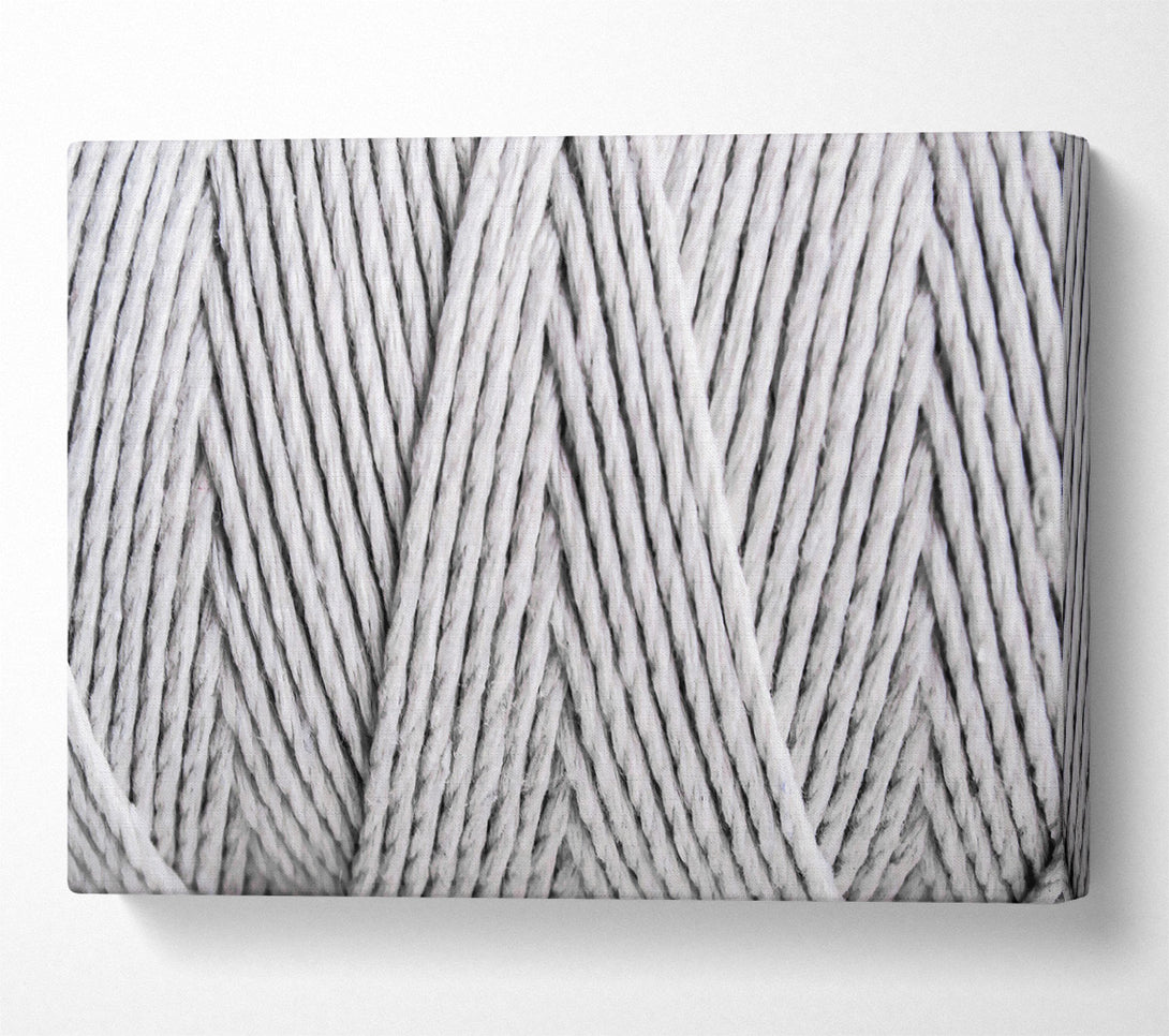  A Canvas Print of Silver Twisted Threads Canvas Print