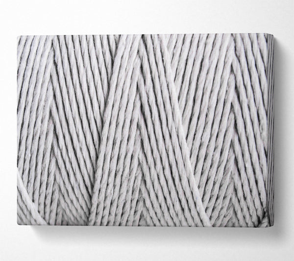  A Canvas Print of Silver Twisted Threads Canvas Print