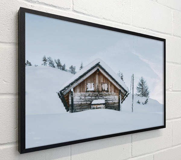 White Cabin Snow