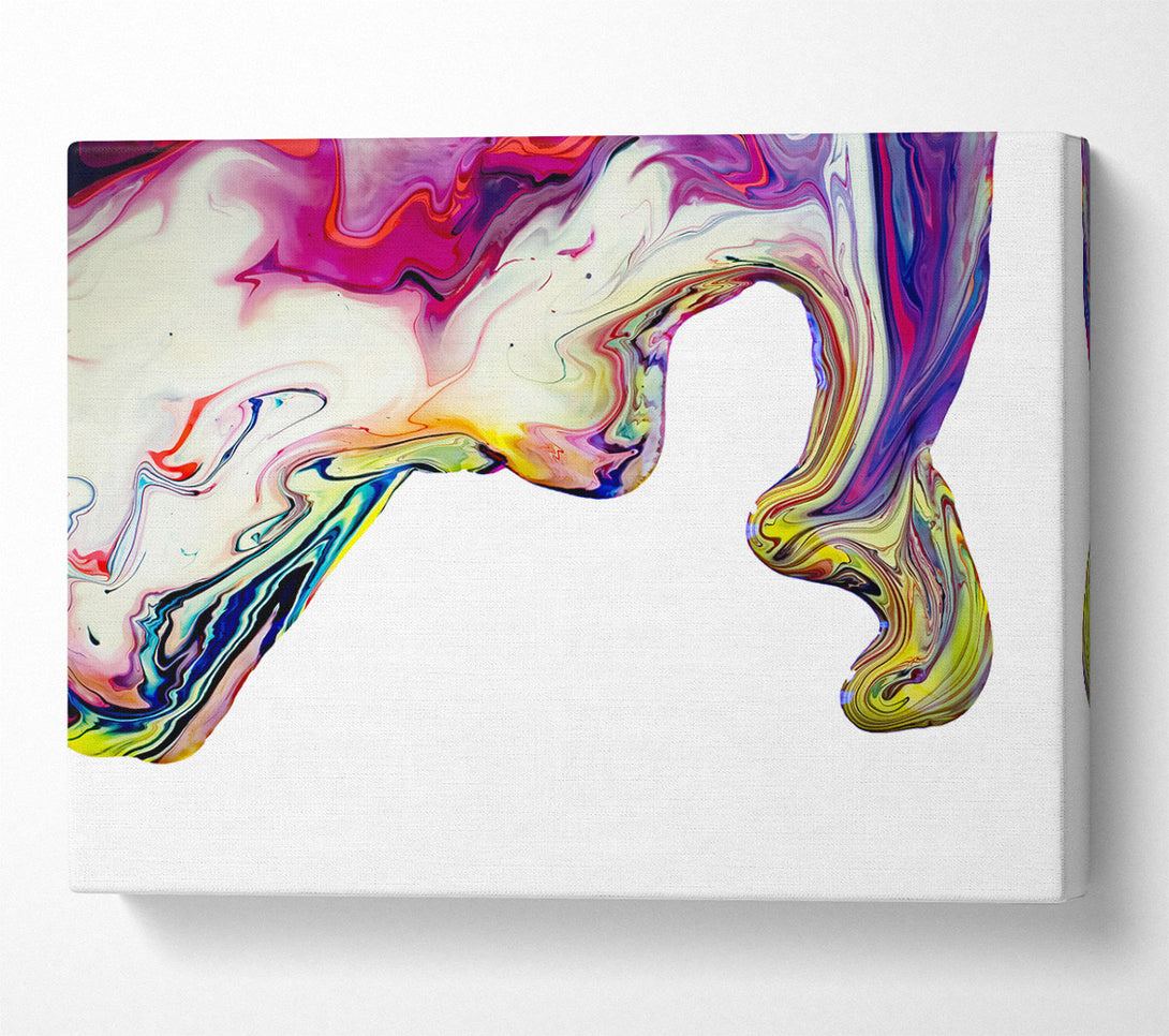  A Canvas Print of Yellow Swirling Dreams Canvas Print