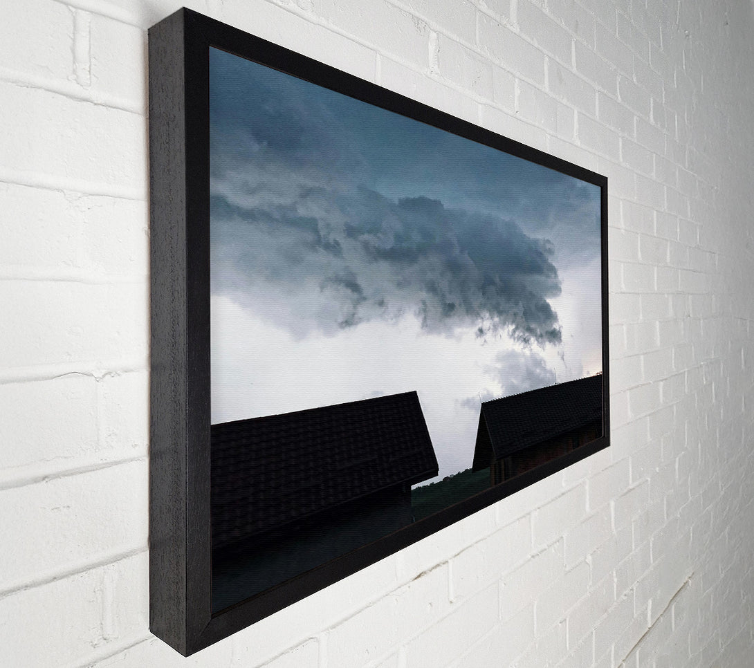  A Canvas Print of Gray Storm Clouds Canvas Wall Art