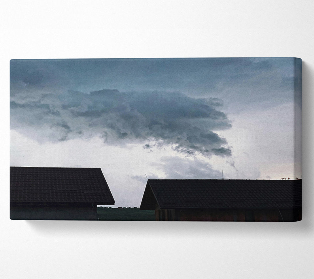  A Canvas Print of Gray Storm Clouds Canvas Wall Art