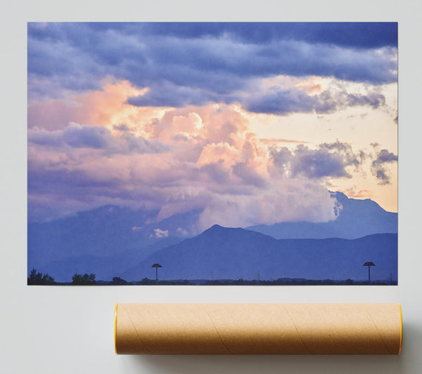 Pink And Purple Skies Giclee Print