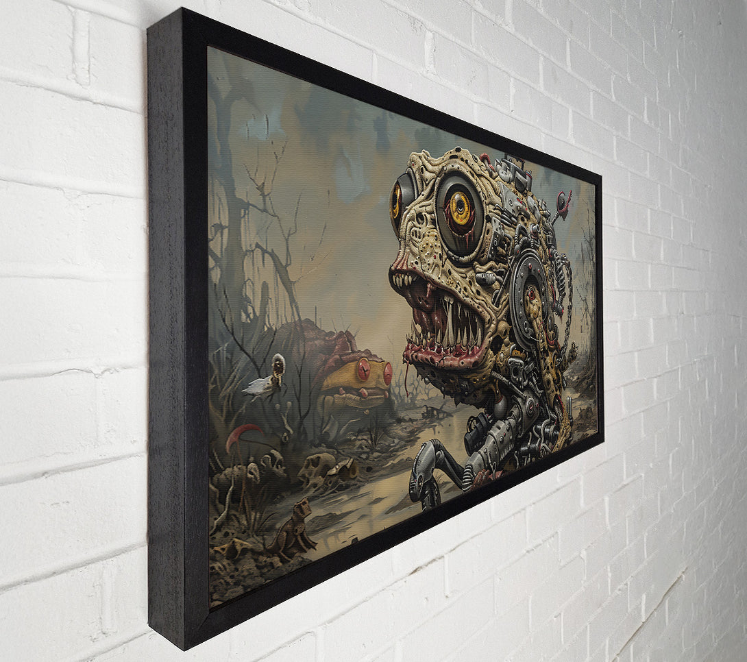  A Canvas Print of Beige Mechanical Beast Canvas Print