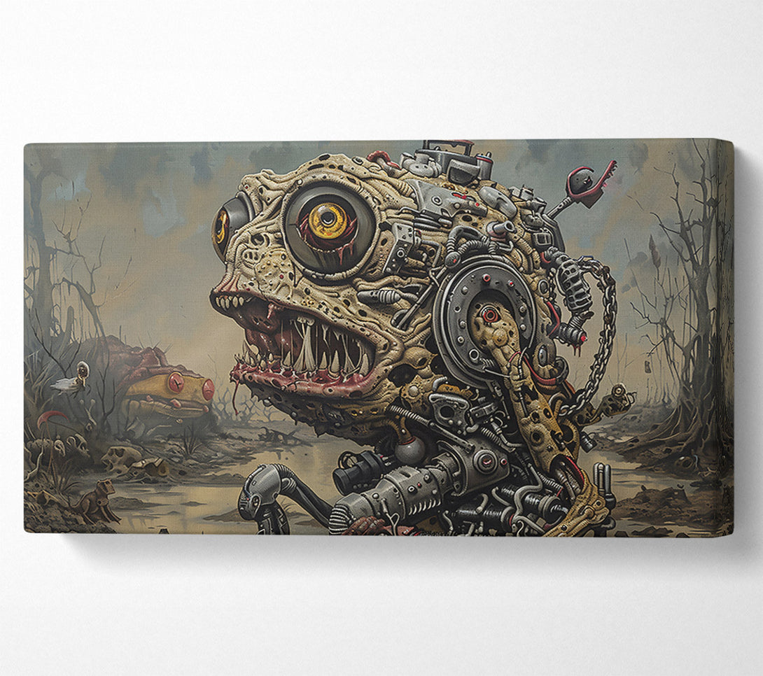  A Canvas Print of Beige Mechanical Beast Canvas Print