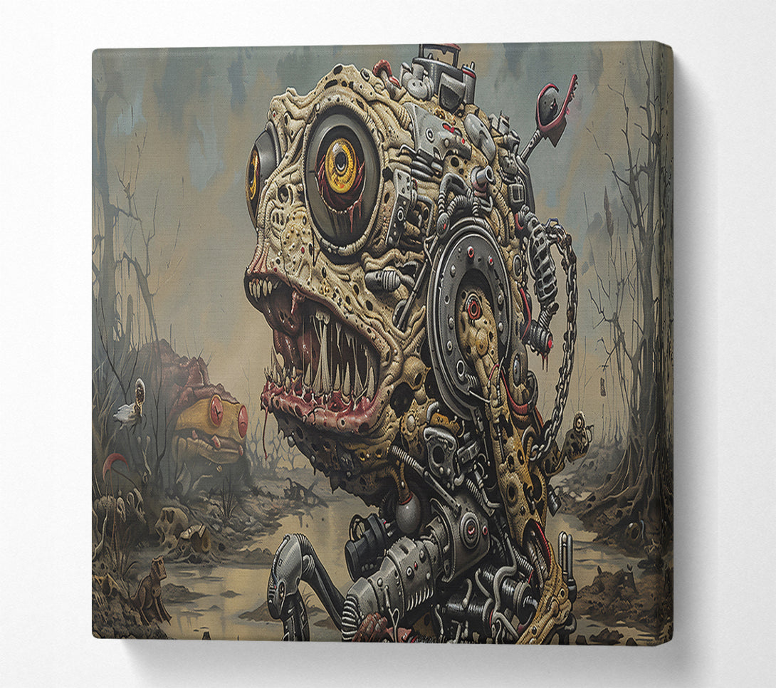  A Canvas Print of Beige Mechanical Beast Canvas Print