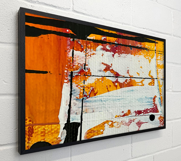 White And Orange Splashes