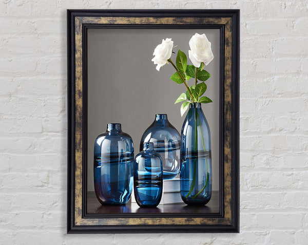 Blue Vases Framed Print