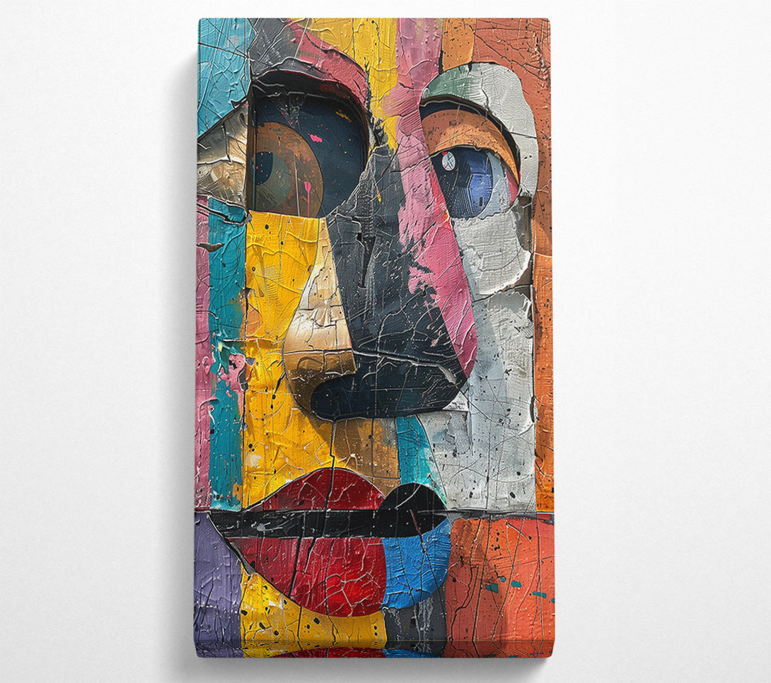  A Canvas Print of Golden Face Study Canvas Wall Art