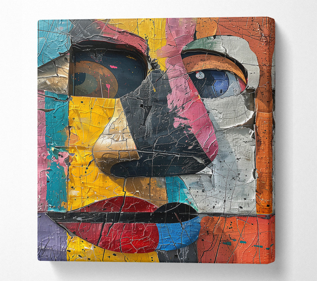 A Canvas Print of Golden Face Study Canvas Wall Art