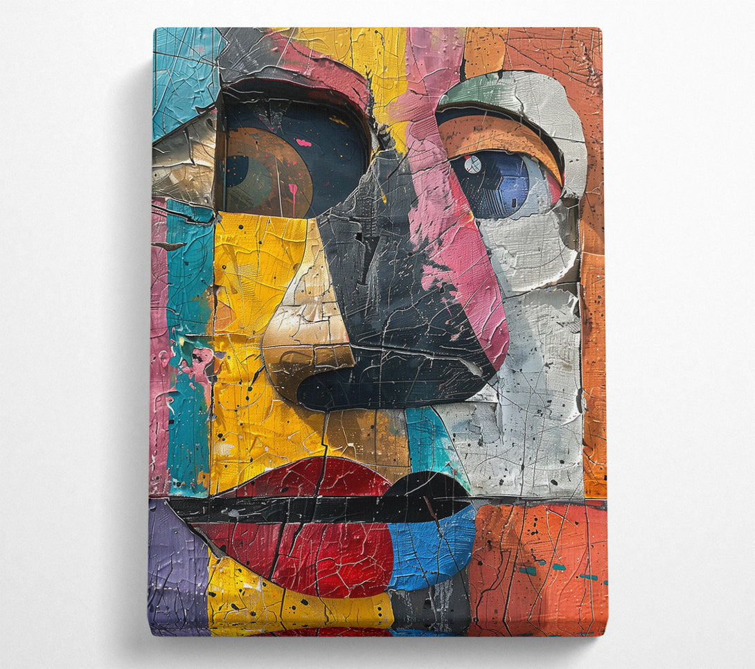  A Canvas Print of Golden Face Study Canvas Wall Art