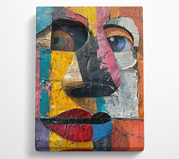  A Canvas Print of Golden Face Study Canvas Wall Art