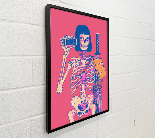 Pink Samurai Skeleton