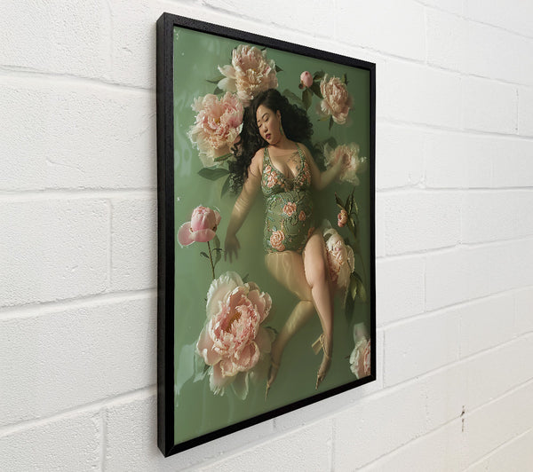 Green Floral Bloom