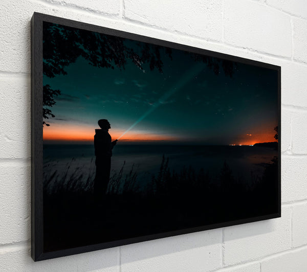 Teal Night Sky