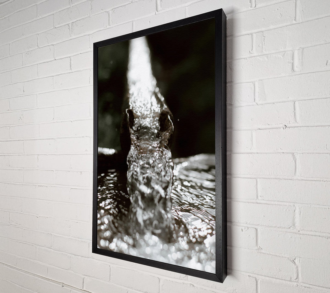  A Canvas Print of Silver Stream Flowing Canvas Art