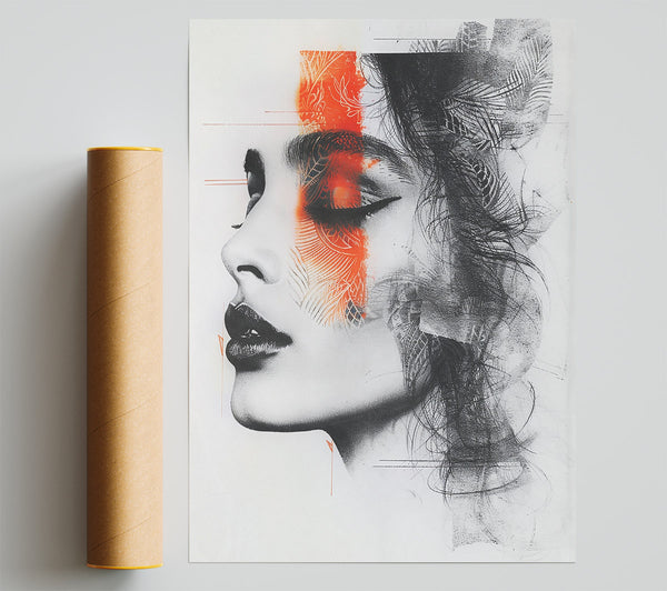 Orange Ink Dreams Giclee Print