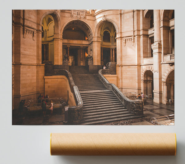 Golden Stairway Ascend Print