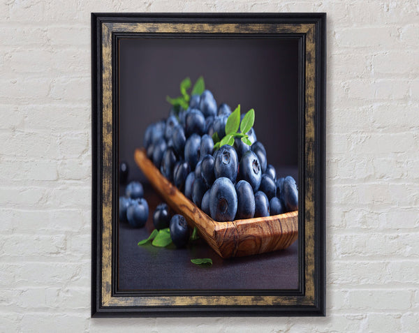 Blueberries Framed Print