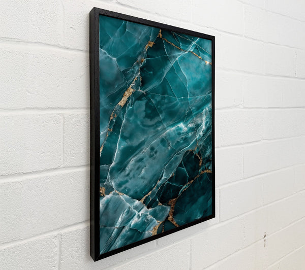 Teal Veined Marble
