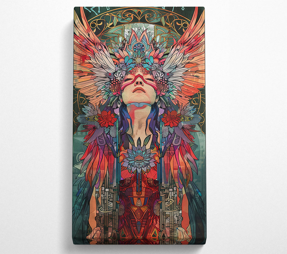  A Canvas Print of Crimson Angel Wings Canvas Art