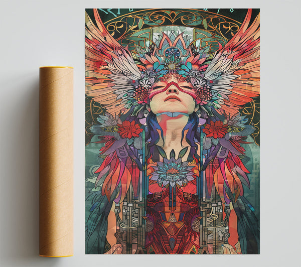 Crimson Angel Wings Print