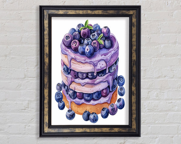 Blueberry Cake Framed Print