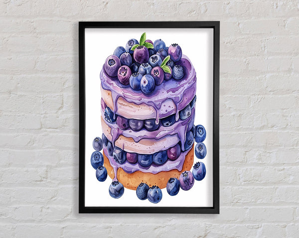 Blueberry Cake Framed Print
