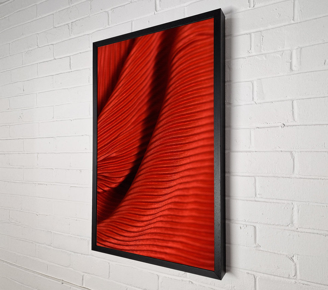  A Canvas Print of Crimson Pleated Embrace Canvas Art